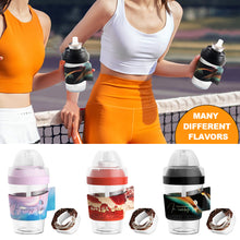 Load image into Gallery viewer, 400ML Fun Coffee Bottle With Straw 0 Sugar 0 Calorie Flavor Ring Portable Sports Water Cup Shake Shake Bottle