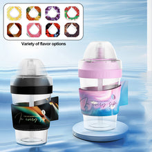 Load image into Gallery viewer, 400ML Fun Coffee Bottle With Straw 0 Sugar 0 Calorie Flavor Ring Portable Sports Water Cup Shake Shake Bottle