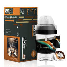 Load image into Gallery viewer, 400ML Fun Coffee Bottle With Straw 0 Sugar 0 Calorie Flavor Ring Portable Sports Water Cup Shake Shake Bottle