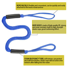 Load image into Gallery viewer, 1.2m/3.3ft Boat Dock Lines Cords Docking Rope for Kayak Watercraft Jet Ski Pontoon Canoe Power Boat Mooring Rope Accessories