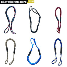 Load image into Gallery viewer, 1.2m/3.3ft Boat Dock Lines Cords Docking Rope for Kayak Watercraft Jet Ski Pontoon Canoe Power Boat Mooring Rope Accessories