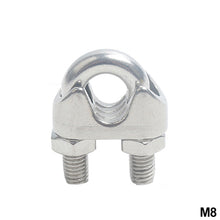 Load image into Gallery viewer, 304 Stainless Steel U-type Clamp Wire Clips Rope Clip Cable Bolts Rigging Hardware Clamps M2-M18