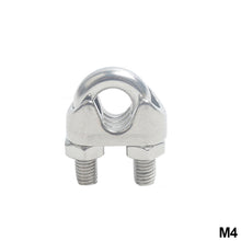 Load image into Gallery viewer, 304 Stainless Steel U-type Clamp Wire Clips Rope Clip Cable Bolts Rigging Hardware Clamps M2-M18