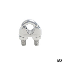 Load image into Gallery viewer, 304 Stainless Steel U-type Clamp Wire Clips Rope Clip Cable Bolts Rigging Hardware Clamps M2-M18