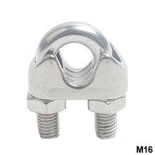 Load image into Gallery viewer, 304 Stainless Steel U-type Clamp Wire Clips Rope Clip Cable Bolts Rigging Hardware Clamps M2-M18