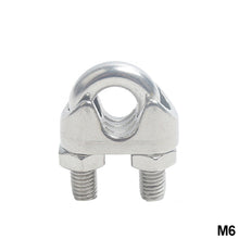 Load image into Gallery viewer, 304 Stainless Steel U-type Clamp Wire Clips Rope Clip Cable Bolts Rigging Hardware Clamps M2-M18