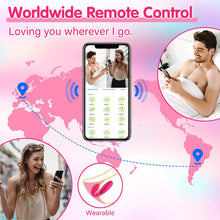 Load image into Gallery viewer, Adult Female Invisible Wearing Jump Egg APP Wireless Remote Control Masturbator Clitoral Double Vibration Vibrator Sex Toy