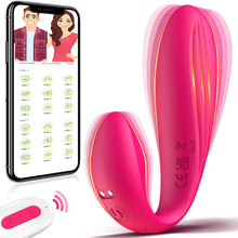 Load image into Gallery viewer, Adult Female Invisible Wearing Jump Egg APP Wireless Remote Control Masturbator Clitoral Double Vibration Vibrator Sex Toy