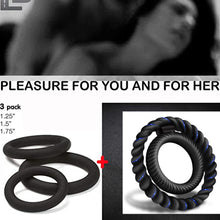 Load image into Gallery viewer, 10 Frequency Vibration Lock Ring Silicone Lock Ring Male Delayed Masturbator Adult Sex Toy Lock Ring