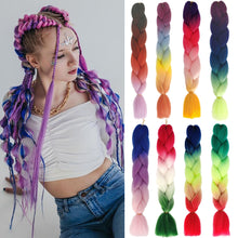 Load image into Gallery viewer, Elastic Hair Ties Jumbo Braid Hair Wig Dirty Braid Hair Rope for Girls Pigtails Long Wig Hair Rope Bows Hair Accessories