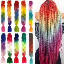 Load image into Gallery viewer, Elastic Hair Ties Jumbo Braid Hair Wig Dirty Braid Hair Rope for Girls Pigtails Long Wig Hair Rope Bows Hair Accessories