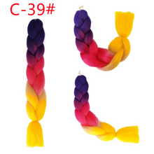 Load image into Gallery viewer, Hair Ties Elastic Jumbo Braid Hair Wig Hair Bands for Girls Pigtails Long Wig Hair Rope Bows Hair Accessories