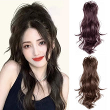 Load image into Gallery viewer, Horsetail Wig Female Simulation Hair Grab Clip Waterfall Half Tied Hair High Ponytail Wig Piece Fluffy Wig Ponytail Wig