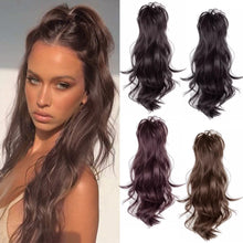 Load image into Gallery viewer, Horsetail Wig Female Simulation Hair Grab Clip Waterfall Half Tied Hair High Ponytail Wig Piece Fluffy Wig Ponytail Wig