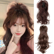 Load image into Gallery viewer, Horsetail Wig Female Simulation Hair Grab Clip Waterfall Half Tied Hair High Ponytail Wig Piece Fluffy Wig Ponytail Wig