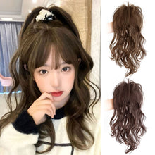 Load image into Gallery viewer, Wig Women's Long Hair Ponytail Grab Clip Large Wave Celebrity Natural High Ponytail Blossom Long Curly Hair Fake Ponytail Braid