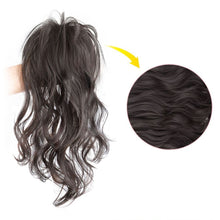 Load image into Gallery viewer, Wig Women's Long Hair Ponytail Grab Clip Large Wave Celebrity Natural High Ponytail Blossom Long Curly Hair Fake Ponytail Braid
