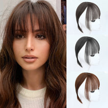 Load image into Gallery viewer, Air Bangs Wig Piece Invisible High-temperature Silk Bangs Patch Wig for Girls with No Marks on The Top of The Head Hair Repair Wig