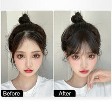 Load image into Gallery viewer, Air Bangs Wig Piece Invisible High-temperature Silk Bangs Patch Wig for Girls with No Marks on The Top of The Head Hair Repair Wig