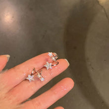 Load image into Gallery viewer, Korean Elegant Cute Rhinestone Fashion Earrings For Women Trendy Shiny Star Pearls Ear Stud For Women Girls Fashion Metal Chain Jewelry Gifts