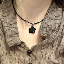 Load image into Gallery viewer, Natural Stone Hexagon Pendant Necklace Crystal Rose Quartz Opal Star for Women Fluorite Lapis Bullet Pendulum Trend Jewelry Gift