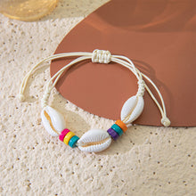 Load image into Gallery viewer, 2024 New Shell Bracelet Hand Woven Bracelet For Women Summer beach Adjustable Wax Rope Chain Bracelet Jewelry Accessories Gift