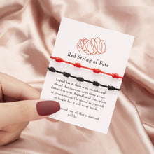 Load image into Gallery viewer, 2Pcs/Set 7 Knots Red String Bracelet for Women Men Lucky Amulet Handmade Rope Bracelets Friendship Couple Wristband Jewelry Gift