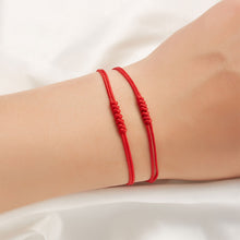 Load image into Gallery viewer, 2Pcs/Set 7 Knots Red String Bracelet for Women Men Lucky Amulet Handmade Rope Bracelets Friendship Couple Wristband Jewelry Gift