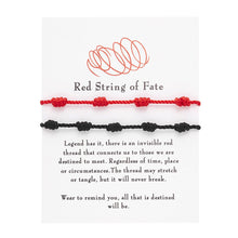 Load image into Gallery viewer, 2Pcs/Set 7 Knots Red String Bracelet for Women Men Lucky Amulet Handmade Rope Bracelets Friendship Couple Wristband Jewelry Gift
