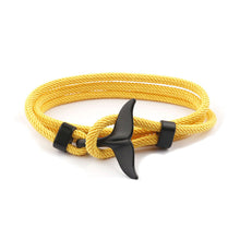 Load image into Gallery viewer, Fashion Rope Whale Tail Bracelet Men Double Layer Outdoor Camping Braclet Homme Accessories Survival Paracord Braslet Gift For Him