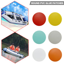 Load image into Gallery viewer, 6.2cm/2.44inch PVC Inflatable Boats Kayak Special Damaged Leaking Hole Repair Patch Kit Patch Tool Waterproof with 2ml Glue