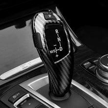 Load image into Gallery viewer, 2Pcs/Set Car Carbon Fiber Gear Shift Knob Cover Trim Styling Accessories For BMW X5 X6 E70 E71 08-17