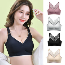 Load image into Gallery viewer, Butterfly Lace Women's Brassiere Back Sexy Gathering Comfortable Vest-style Bra With Adjustable Straps And Chest Pads