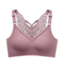 Load image into Gallery viewer, Butterfly Lace Women's Brassiere Back Sexy Gathering Comfortable Vest-style Bra With Adjustable Straps And Chest Pads