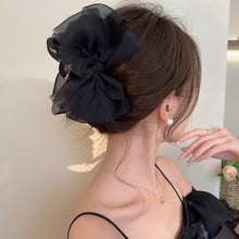 Load image into Gallery viewer, New Sweet Mesh Tulle Bow Hair Clips Solid Color Bowknot Hair Clips For Women Girls Barrettes Claw Clip Kids Hair Accessories