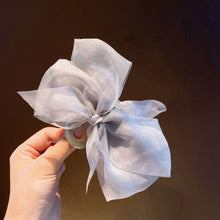 Load image into Gallery viewer, New Sweet Mesh Tulle Bow Hair Clips Solid Color Bowknot Hair Clips For Women Girls Barrettes Claw Clip Kids Hair Accessories