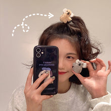 Load image into Gallery viewer, Children Cute Plush Koala Bear Animal Claw Clip Autumn Winter Soft Shark Hair Clips Women Girls Bangs Ponytail Hairpin Headwear