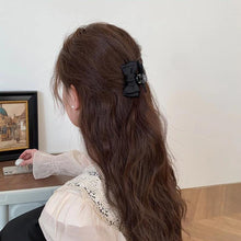 Load image into Gallery viewer, Elegant Black Bow Hair Clips for Girls Sweet Side Bangs Hair Accessories Temperament Forehead Clip Princess Hairpin Korean Headwear Duckbill Clip