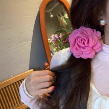 Load image into Gallery viewer, Caro Handmade Rose Crab Hair Clip Ins Popular Hair Catches For Women Pink Black Red Headwear Girls' summer Accessories