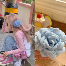 Load image into Gallery viewer, Caro Handmade Rose Crab Hair Clip Ins Popular Hair Catches For Women Pink Black Red Headwear Girls' summer Accessories