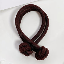 Load image into Gallery viewer, High Ponytail Rubber Bands Hair Band Elastic Head Rope For Women Korean Scrunchies Hair Tie Knotted Hair Ropes Hair Accessories