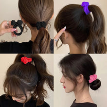 Load image into Gallery viewer, High Ponytail Rubber Bands Hair Band Elastic Head Rope For Women Korean Scrunchies Hair Tie Knotted Hair Ropes Hair Accessories
