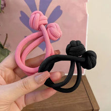 Load image into Gallery viewer, High Ponytail Rubber Bands Hair Band Elastic Head Rope For Women Korean Scrunchies Hair Tie Knotted Hair Ropes Hair Accessories