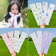Load image into Gallery viewer, Summer Children's Sunscreen Sleeves Cute Cartoon Animal Outdoor Sunscreen Breathable Ice Silk Sleeves Arm Sleeves