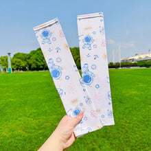 Load image into Gallery viewer, Summer Children's Sunscreen Sleeves Cute Cartoon Animal Outdoor Sunscreen Breathable Ice Silk Sleeves Arm Sleeves