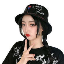 Load image into Gallery viewer, Graffiti printing Bucket Hat Outdoor cotton Shade Hat Men Women Summer Caps Leisure Hats Panama Cap Outdoor Visors Sun Hat