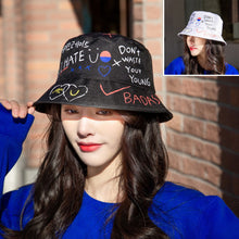 Load image into Gallery viewer, Graffiti printing Bucket Hat Outdoor cotton Shade Hat Men Women Summer Caps Leisure Hats Panama Cap Outdoor Visors Sun Hat