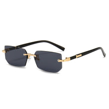 Load image into Gallery viewer, Rimless Sunglasses Rectangle Fashion Popular Women Men Shades Small Square Sun Glasses For Female Male Summer Traveling Oculos