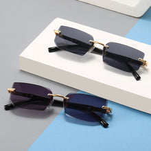 Load image into Gallery viewer, Rimless Sunglasses Rectangle Fashion Popular Women Men Shades Small Square Sun Glasses For Female Male Summer Traveling Oculos