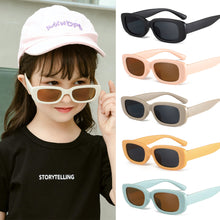 Load image into Gallery viewer, Children Cute Vintage Frosted Rectangle UV400 Sunglasses Outdoor Girls Boys Sweet Sunglasses Protection Classic Kids Sunglasses